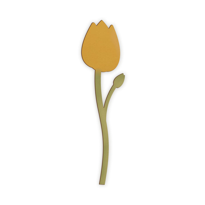 Yellow Tulip Wooden Flower