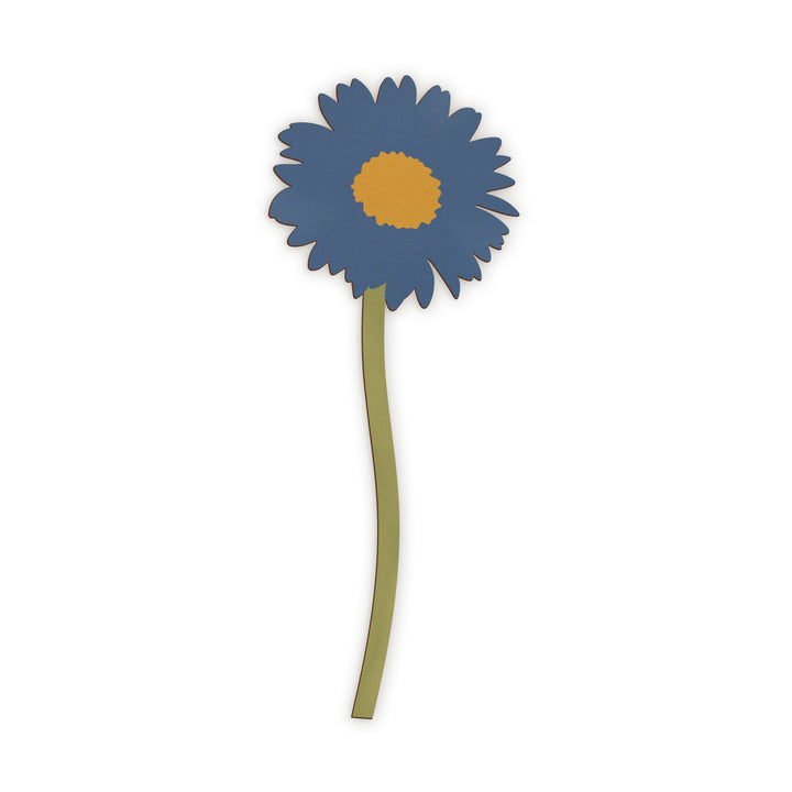 Blue Daisy Wooden Flower