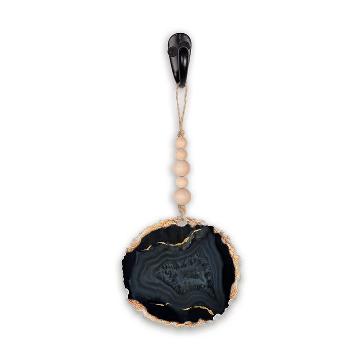 Personalized Black Geode Ornament