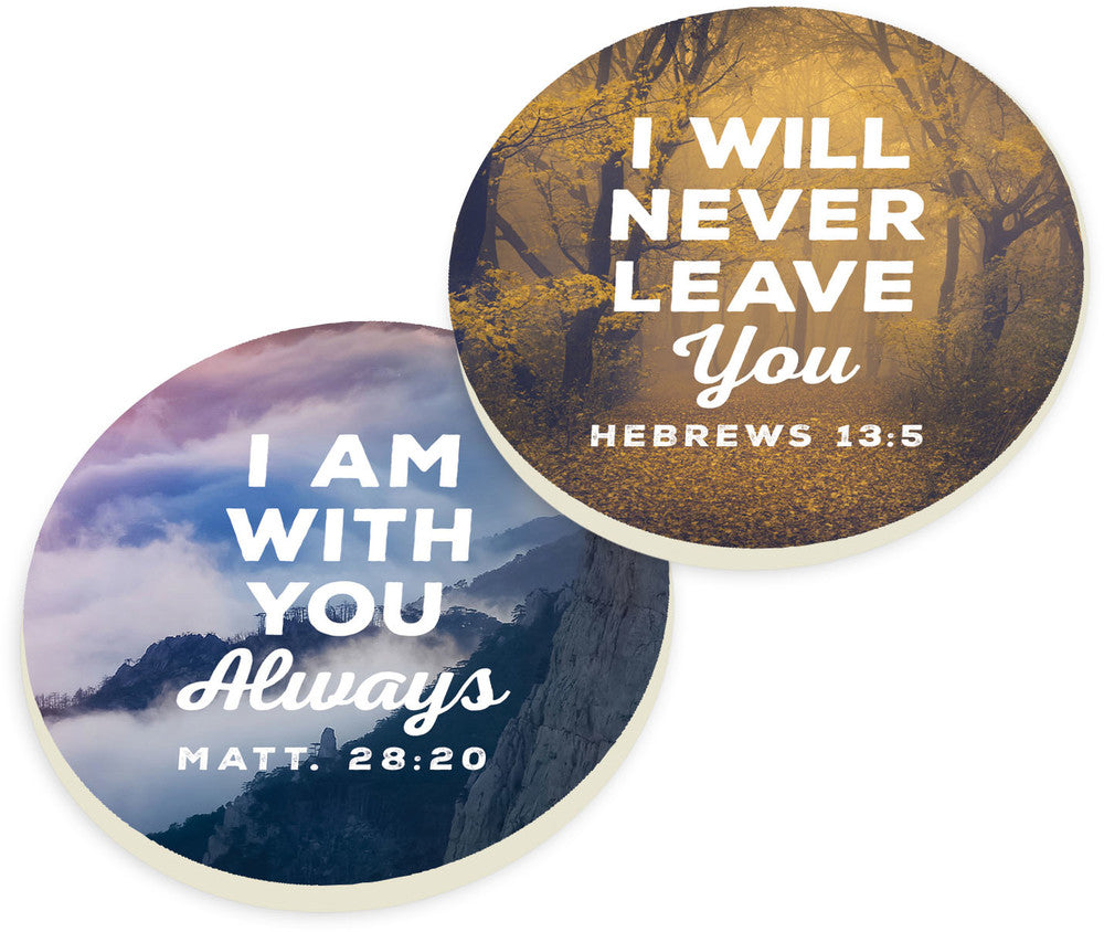 I Am With You Car Coaster 2-Pack
