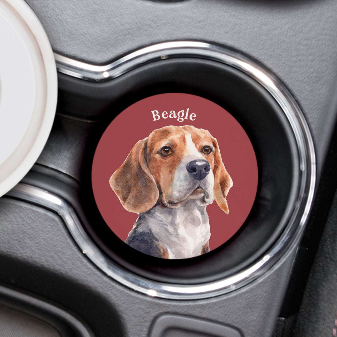 Beagle Car Coaster Single Pack