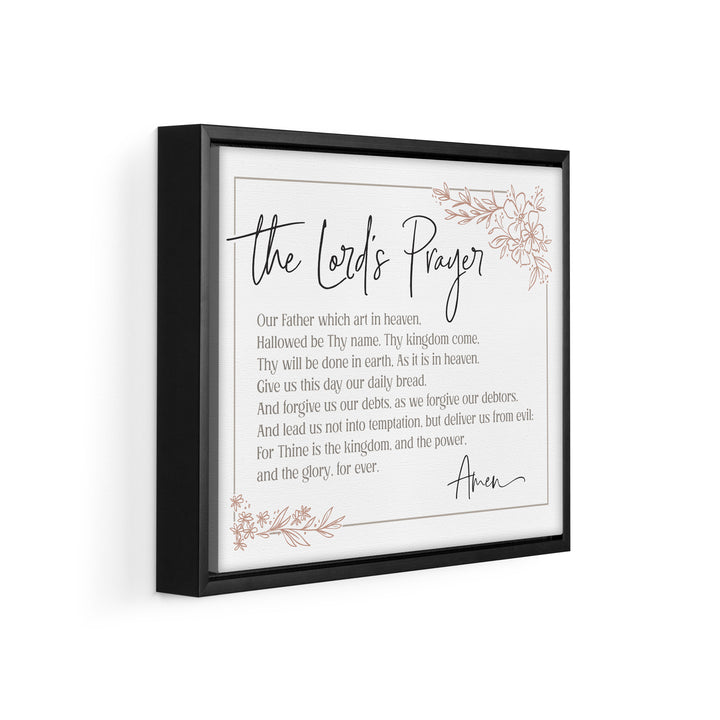 *The Lord's Prayer Framed Canvas