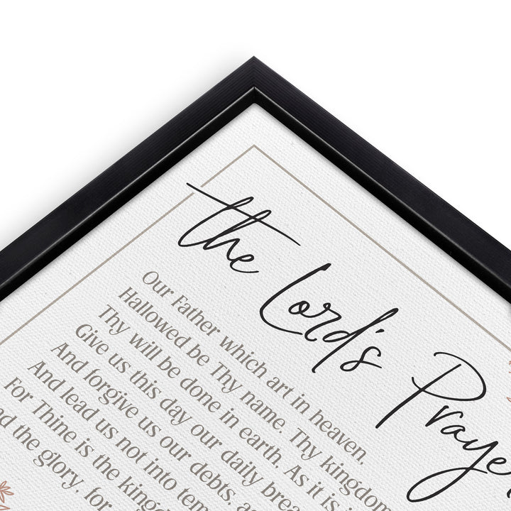 *The Lord's Prayer Framed Canvas