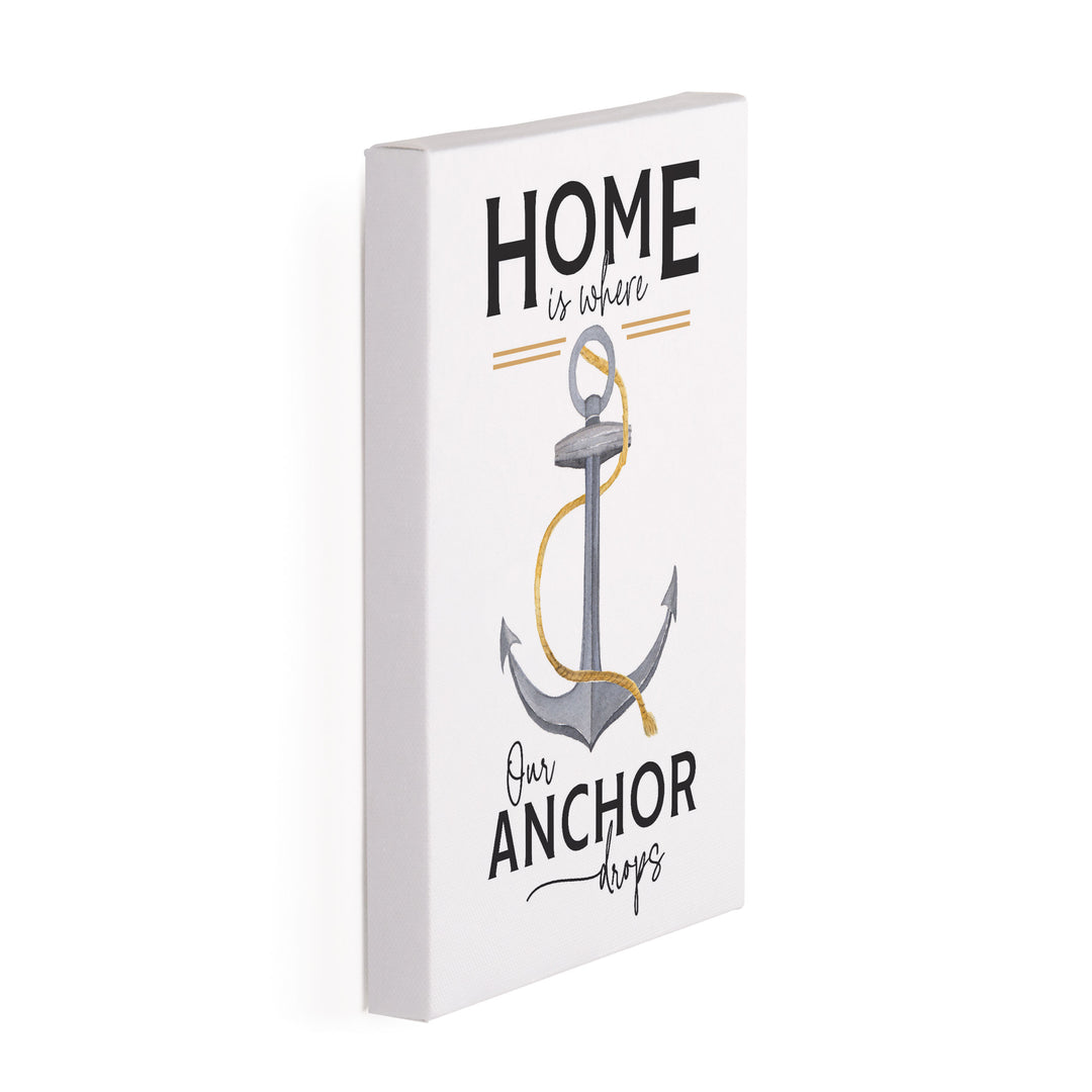 Home Is Where Our Anchor Drops Canvas Décor