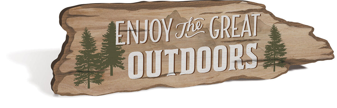 Enjoy The Great Outdoors Barky Sign
