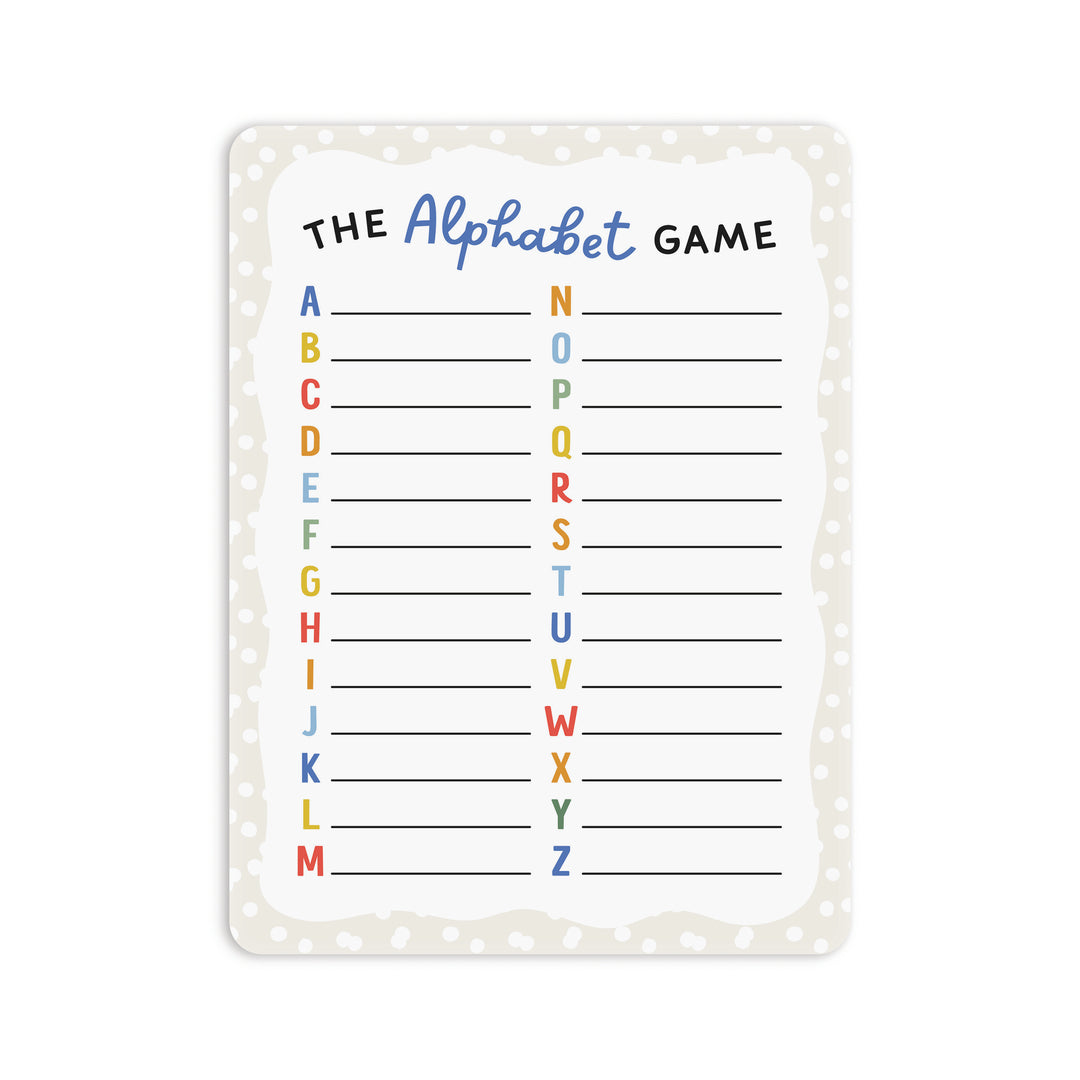 The Alphabet Game Marker Board