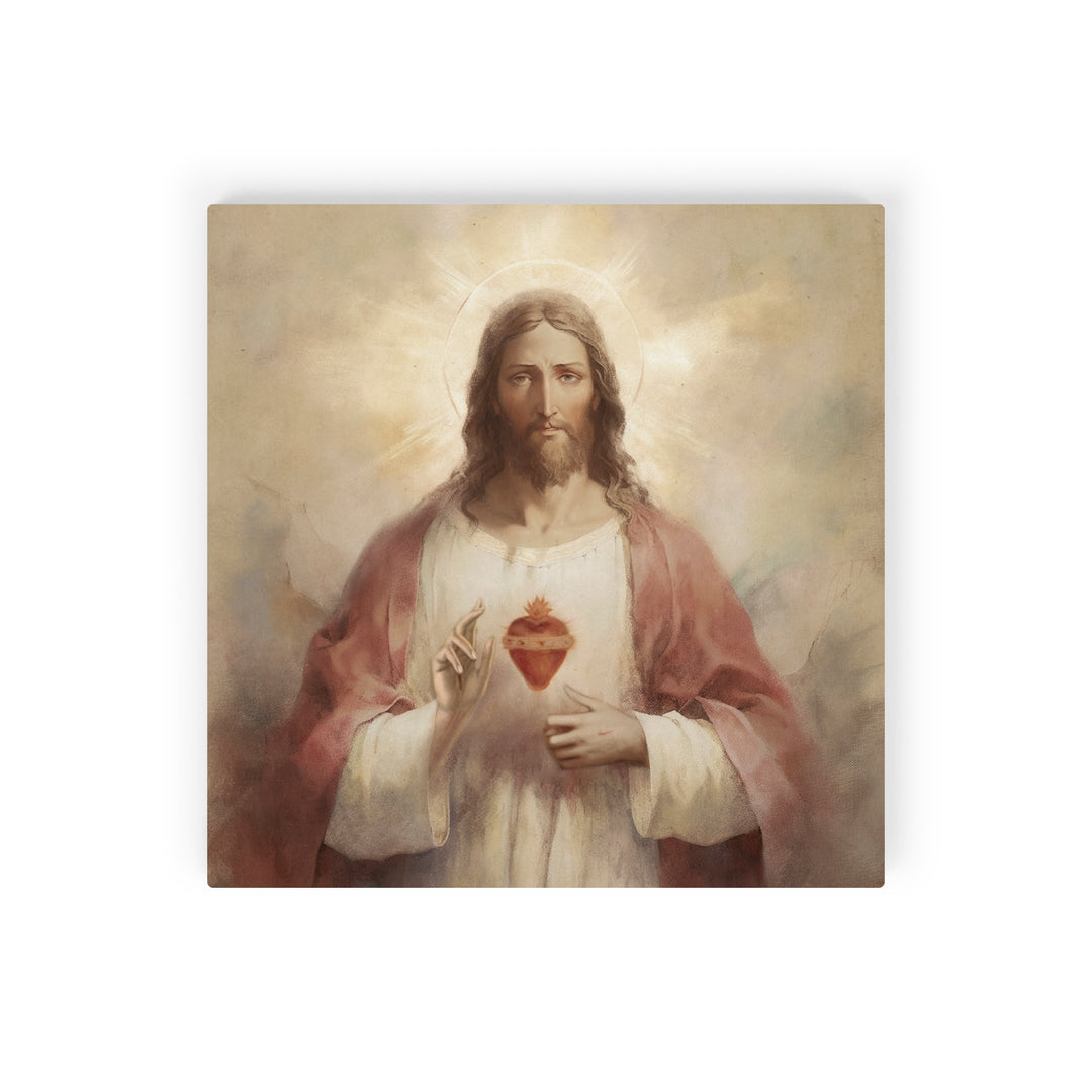 Sacred Heart Of Jesus Tabletop Sign