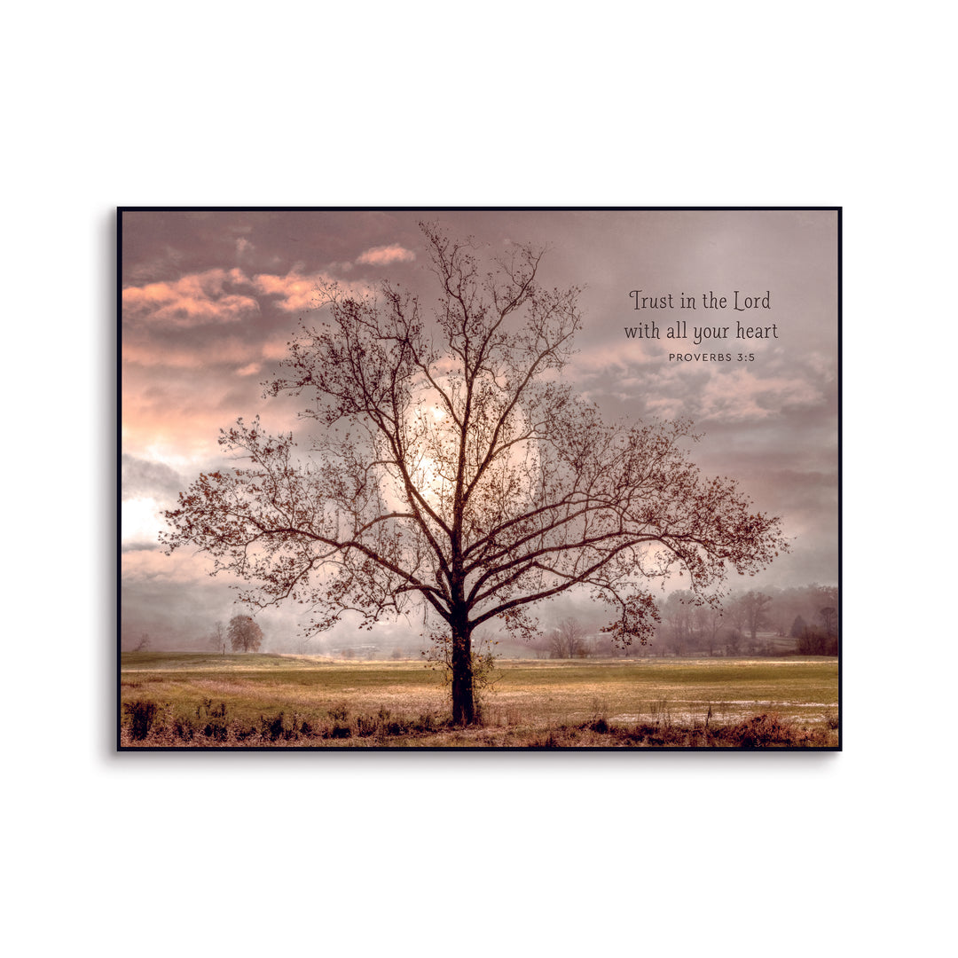 Trust In The Lord With All Your Heart Printed Art