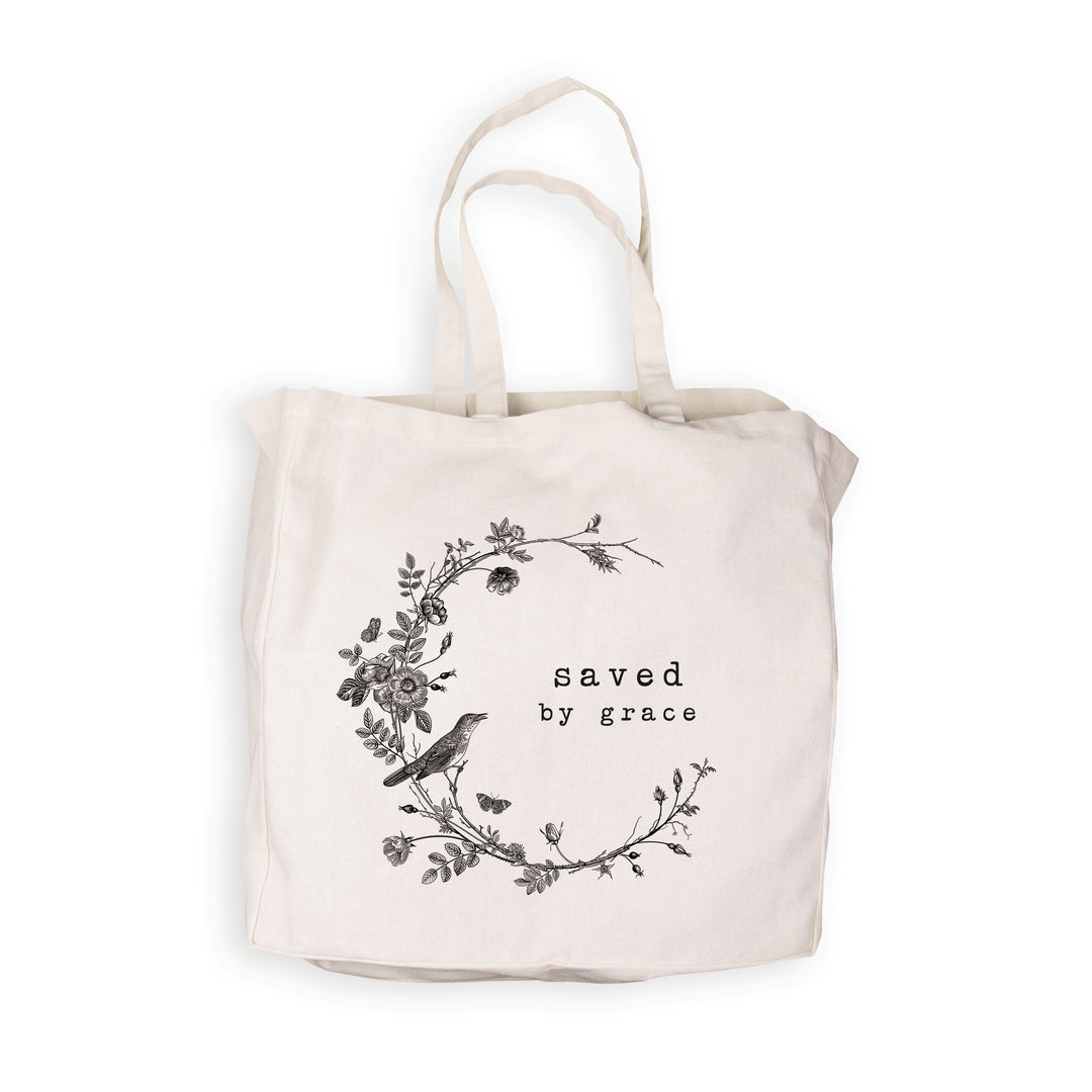 Saved By Grace Tote Bag