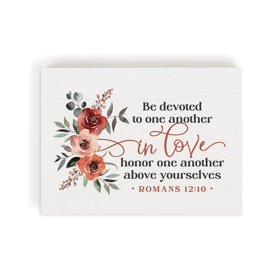 Be Devoted To One Another In Love Wood Block Décor