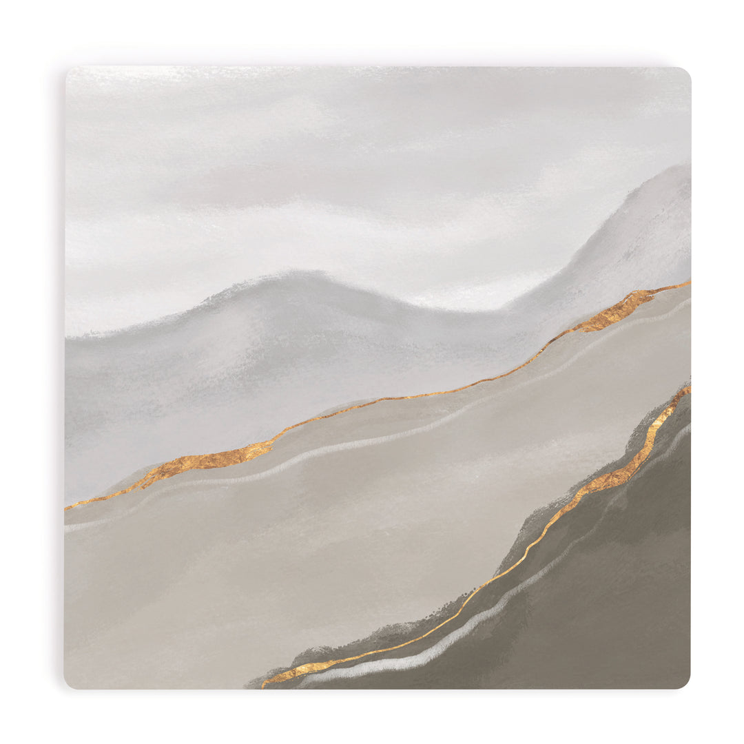 Gray Marble Pattern Coaster