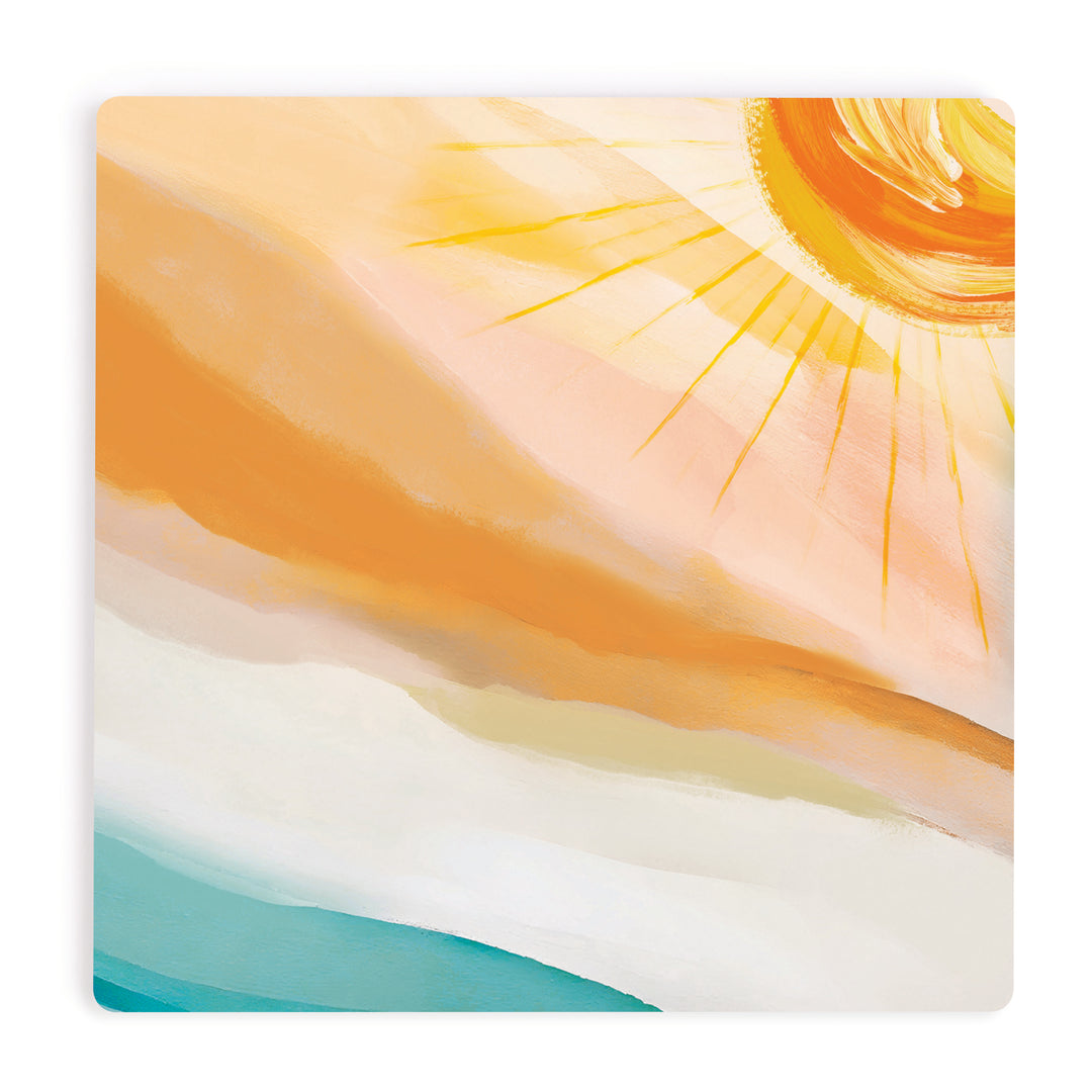 Sun Abstract Coaster