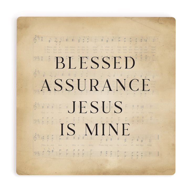 Blessed Assurance Jesus Is Mine Coaster