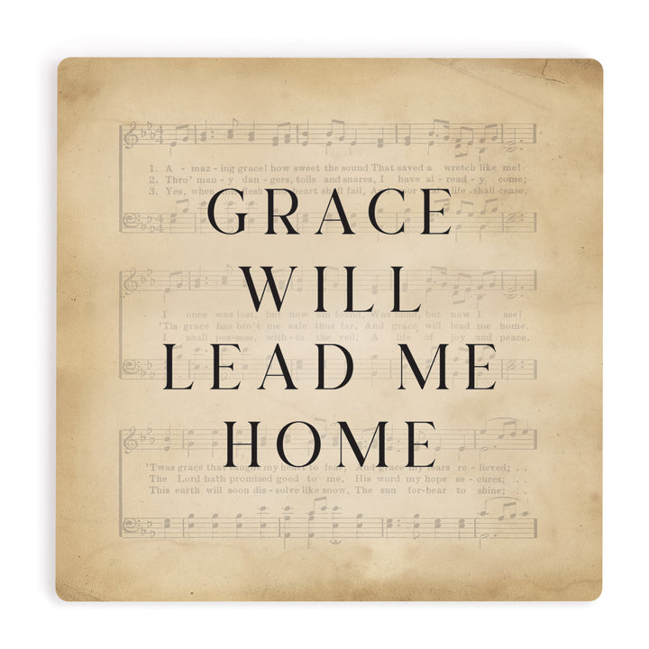 Grace Will Lead Me Home Coaster