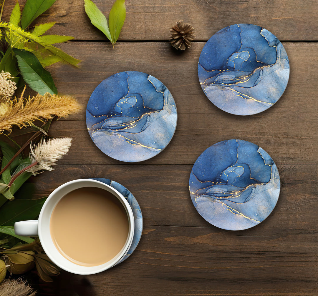 Blue Marble Coaster Pack