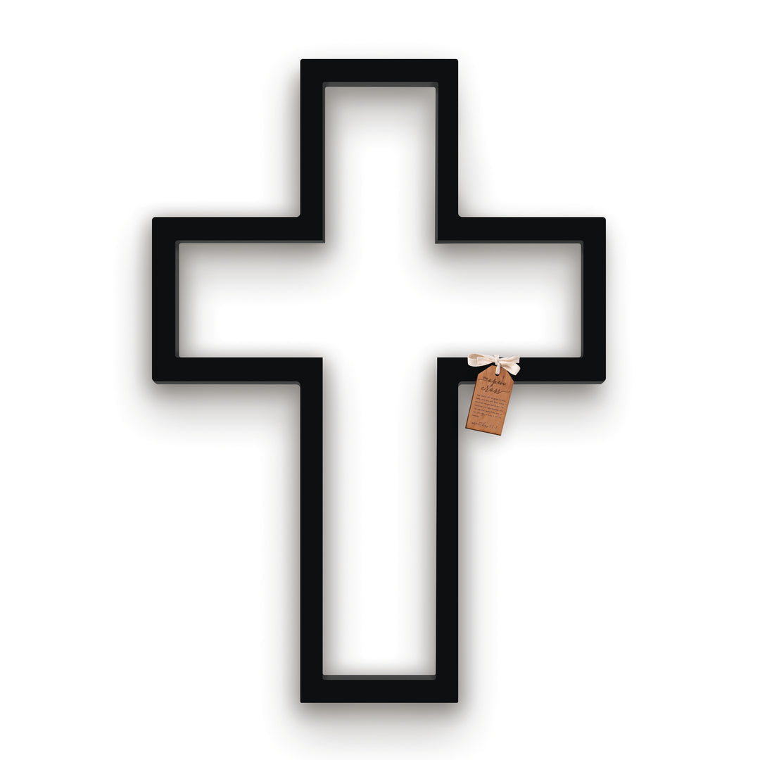 Open Cross Cross XL Wall Cross (Black)