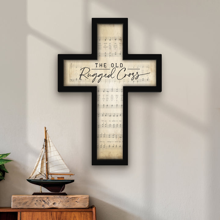 The Old Rugged Cross Framed Cross