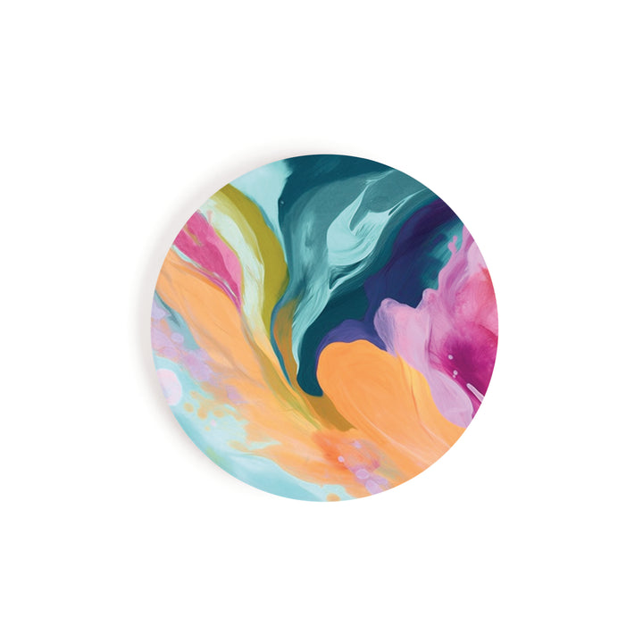 Multicolor Abstract Car Coaster Single Pack