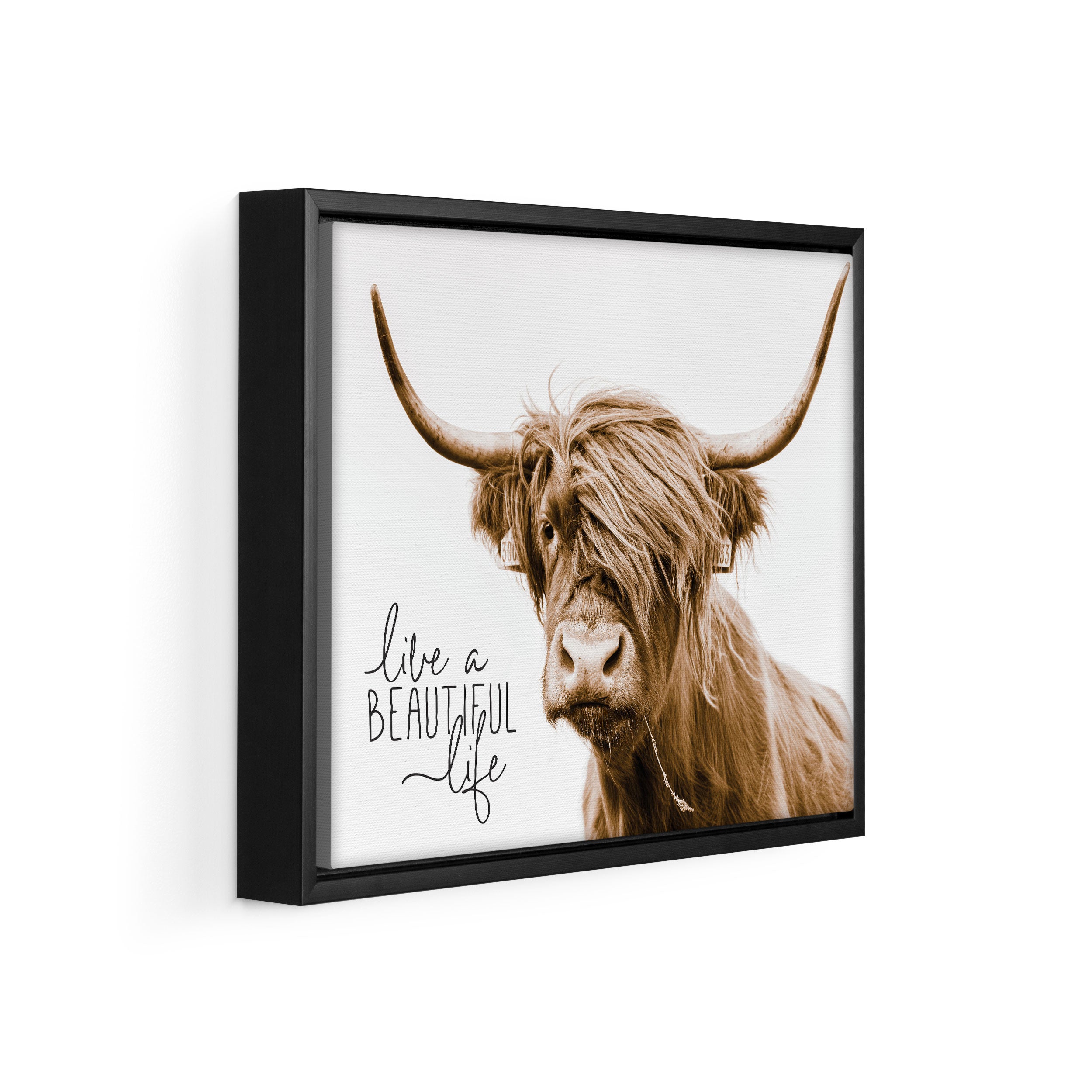 Live A Beautiful Life Framed Canvas