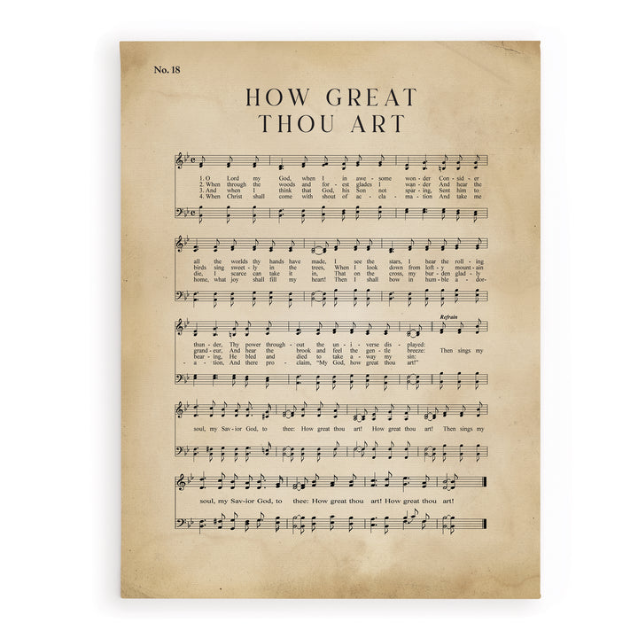 How Great Thou Art Canvas