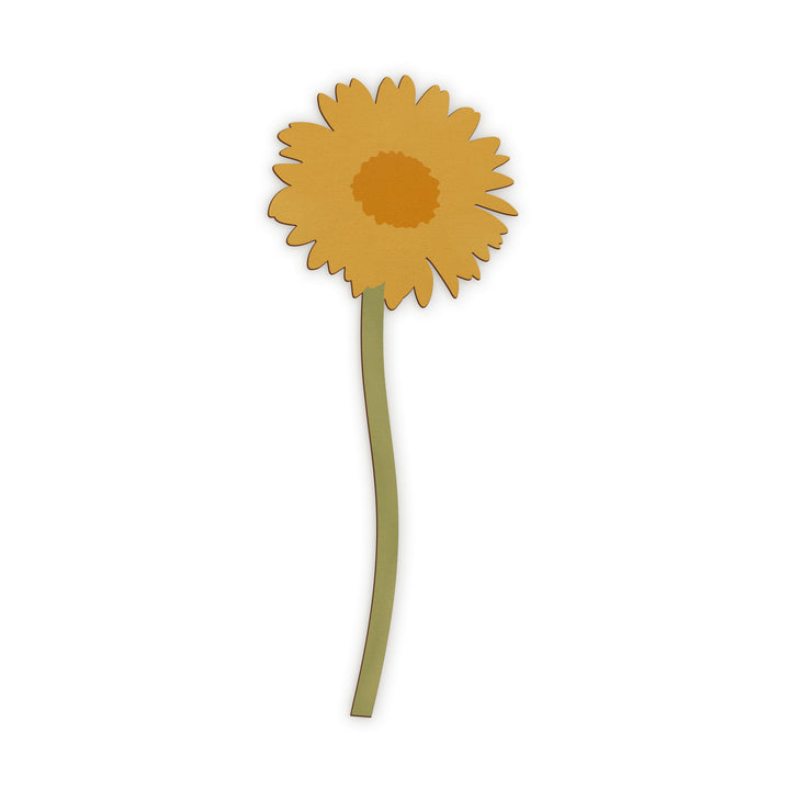 Yellow Daisy Wooden Flower