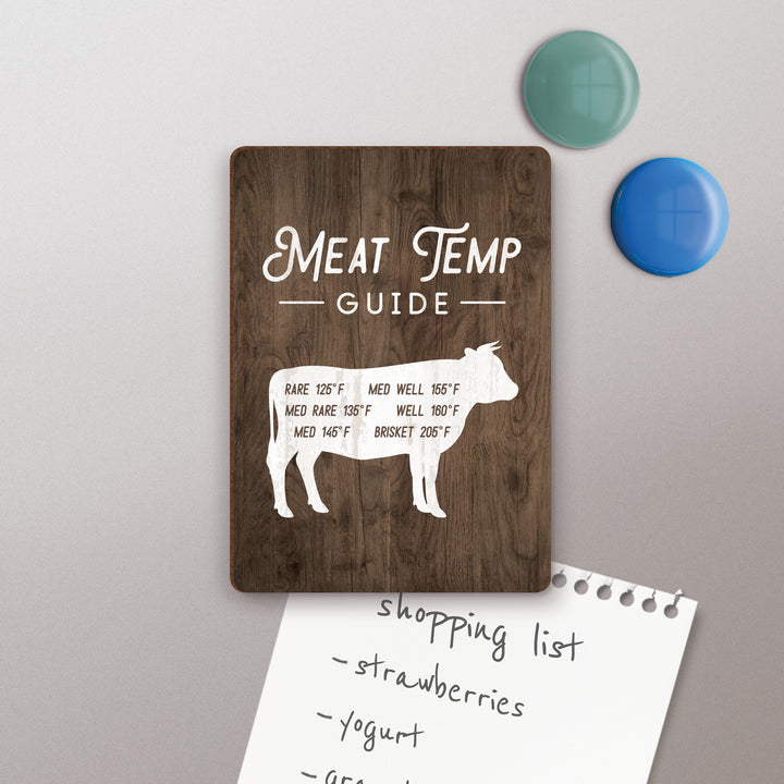 Meat Temp Guide Beef Magnet