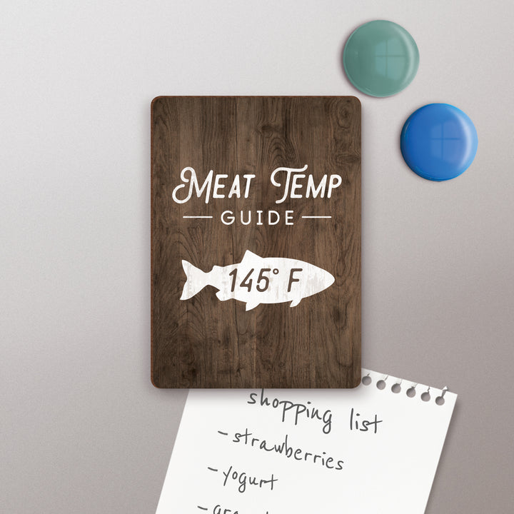 Meat Temp Guide Fish Magnet