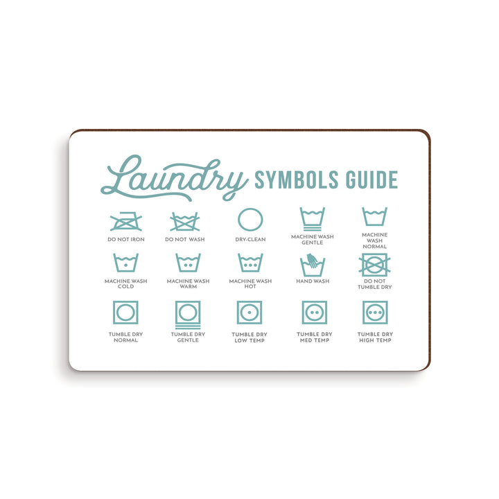 Laundry Symbols Guide Magnet