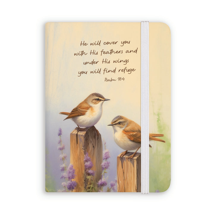 He Will Cover You With His Feathers Notebook
