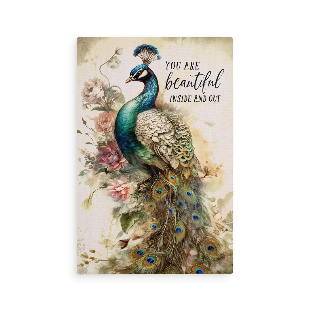 You Are Beautiful Inside And Out Wooden Postcard