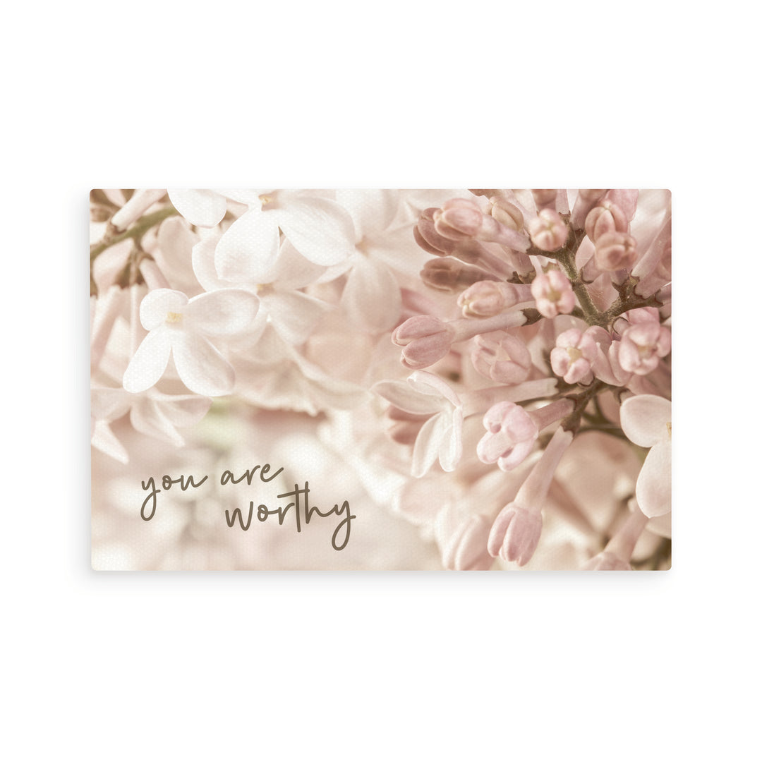 You Are Worthy Wooden Postcard
