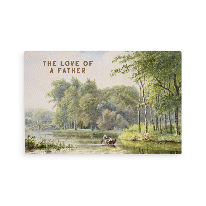 The Love Of A Father Wooden Postcard