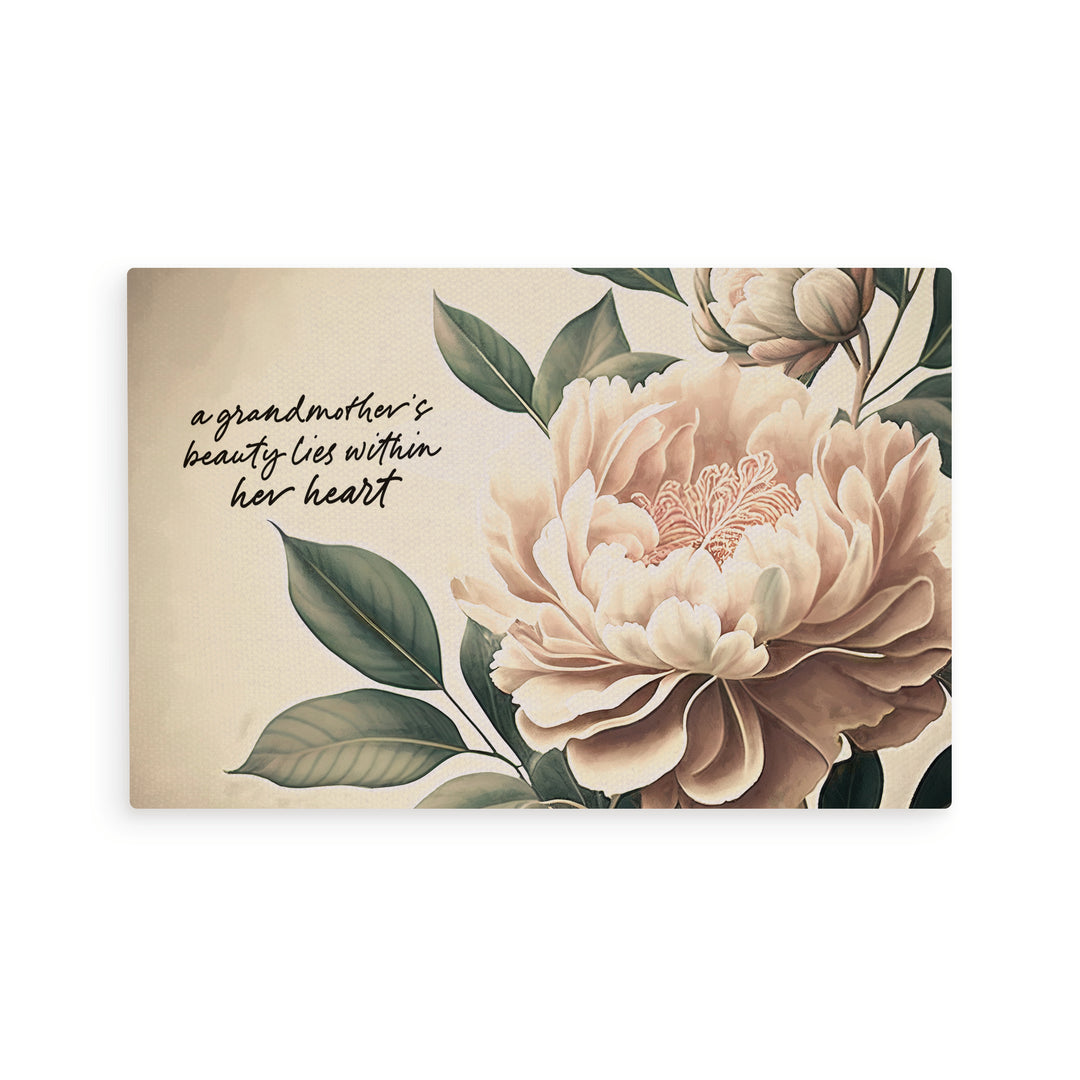 A Grandmother's Beauty Lies Within Wooden Postcard