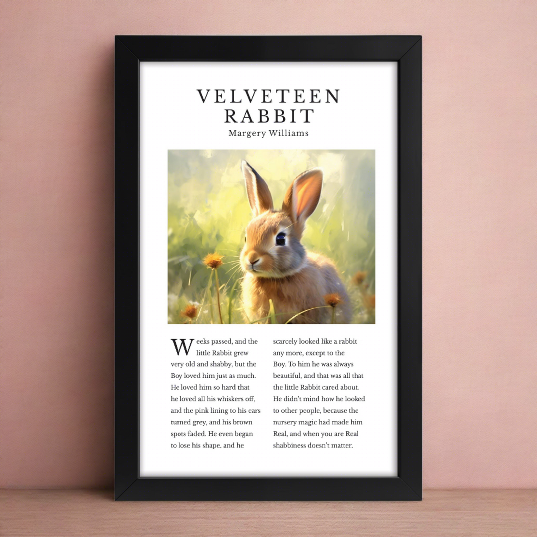 "Weeks Passed…" Velveteen Rabbit Framed Art