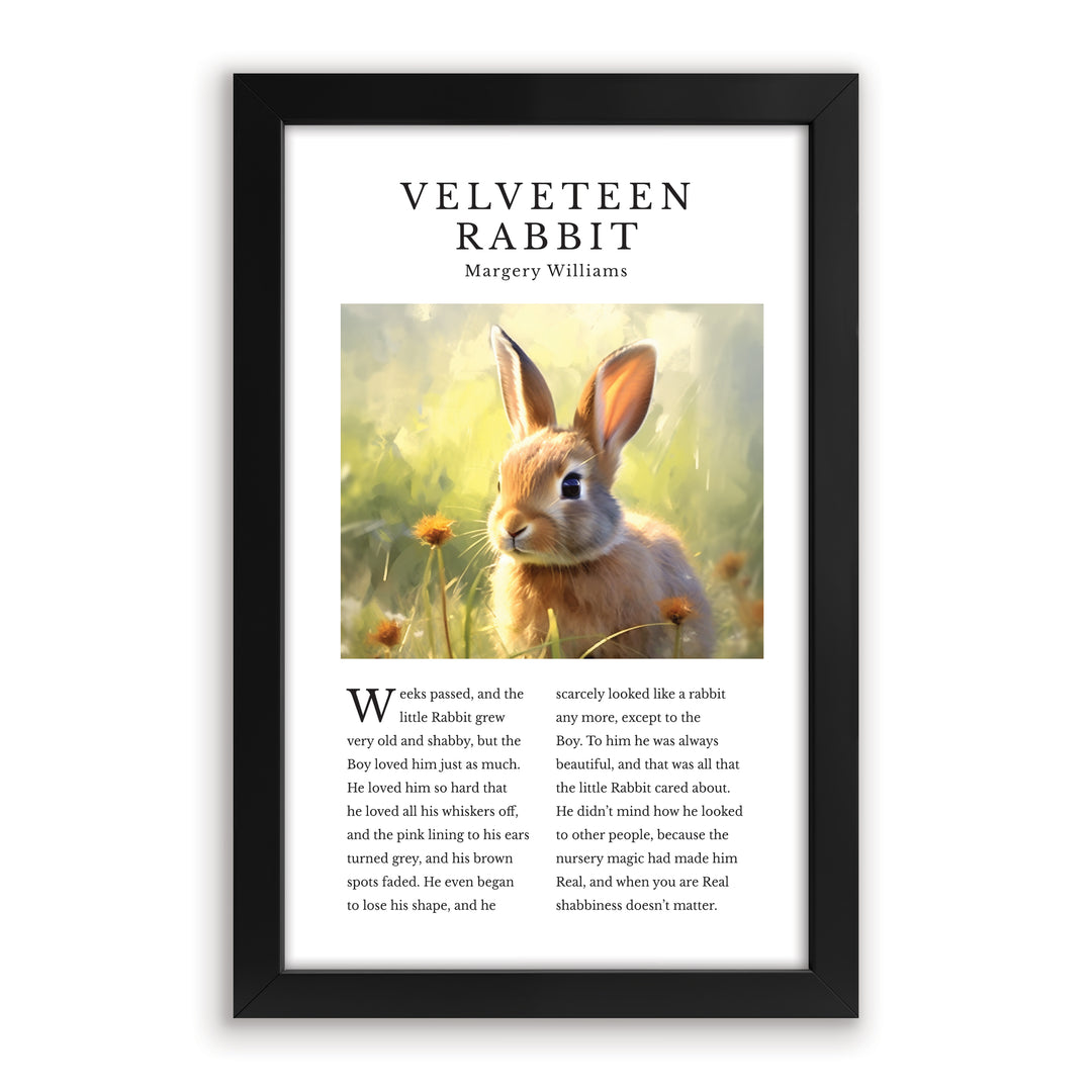 "Weeks Passed…" Velveteen Rabbit Framed Art
