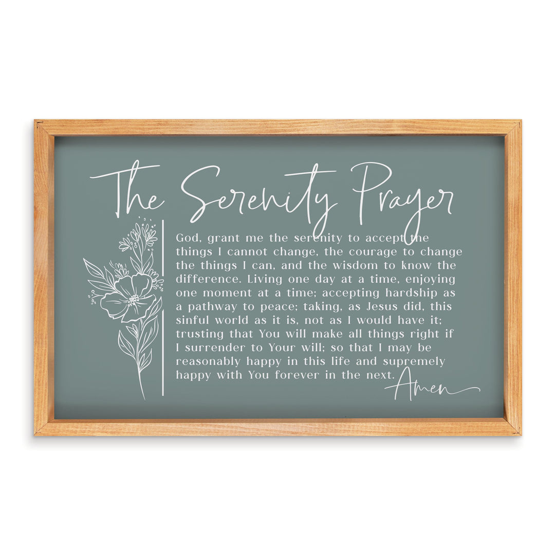 The Serenity Prayer Framed Art