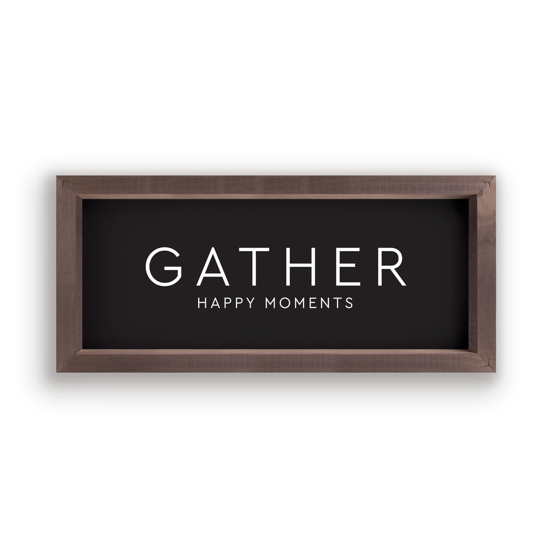 Gather Happy Moments Framed Art