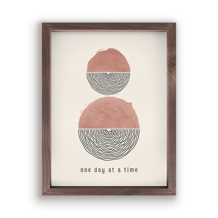 One Day At A Time Abstract Framed Art