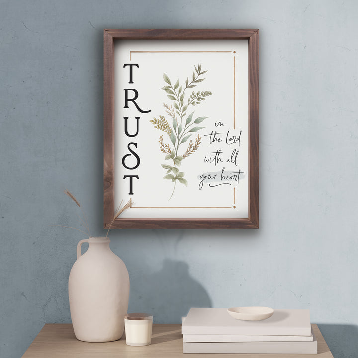 Trust In The Lord With All Your Heart Framed Art