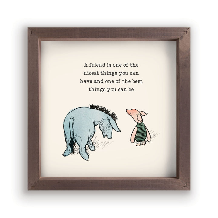 A Friend Is One Of The Nicest Things Framed Art