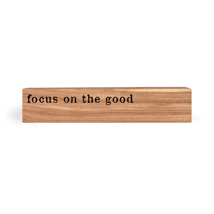 Focus On The Good Wood Block Décor