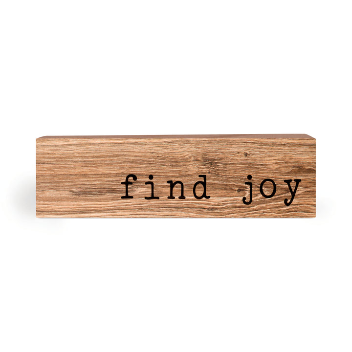 Find Joy Wood Block Décor