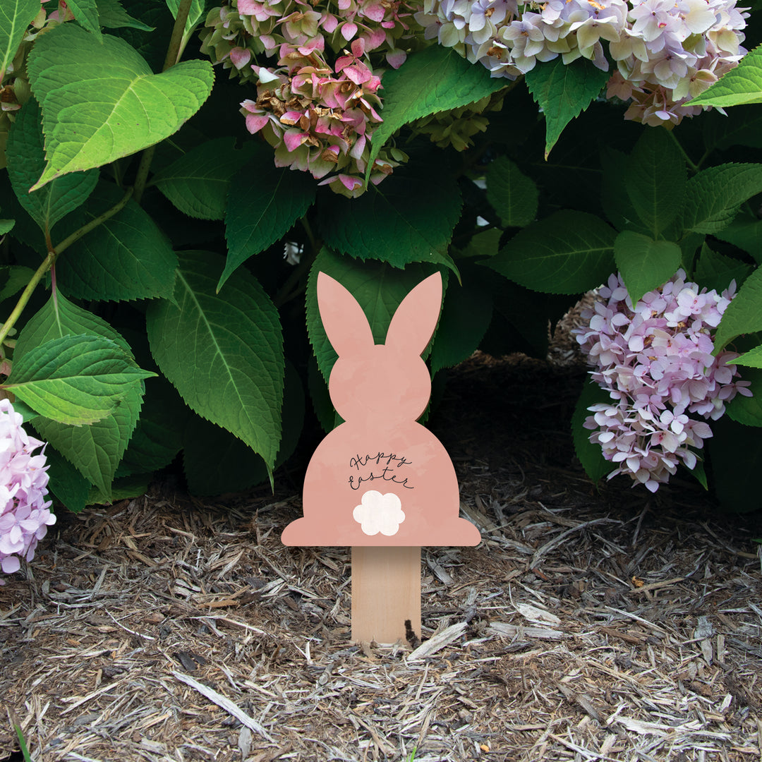 Happy Easter Bunny Garden Sign
