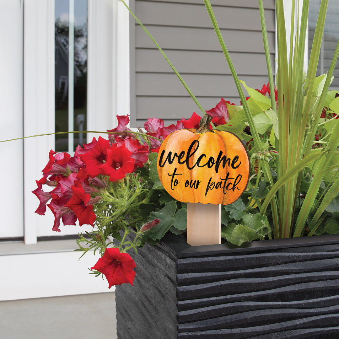 Welcome To Our Patch Garden Sign
