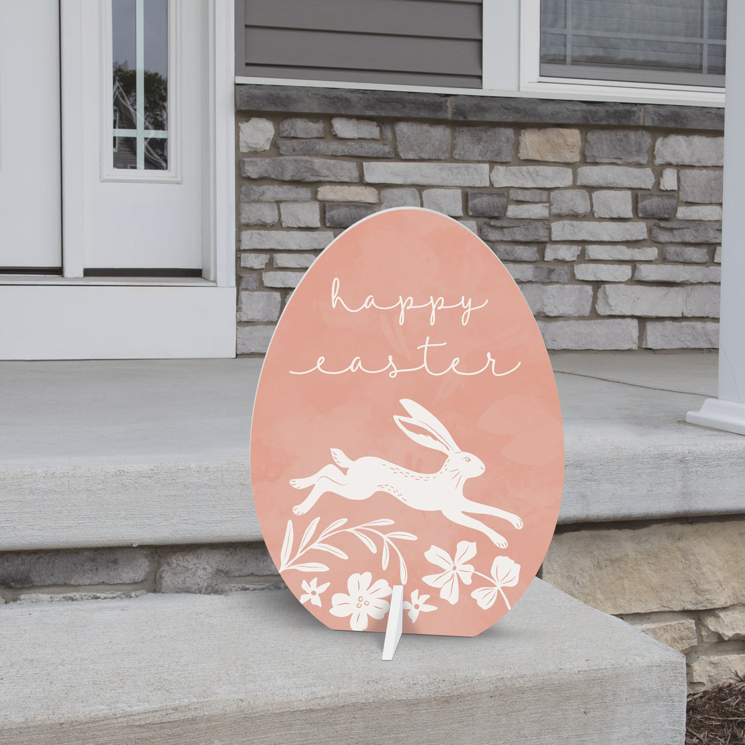 Happy Easter Egg Yard Sign