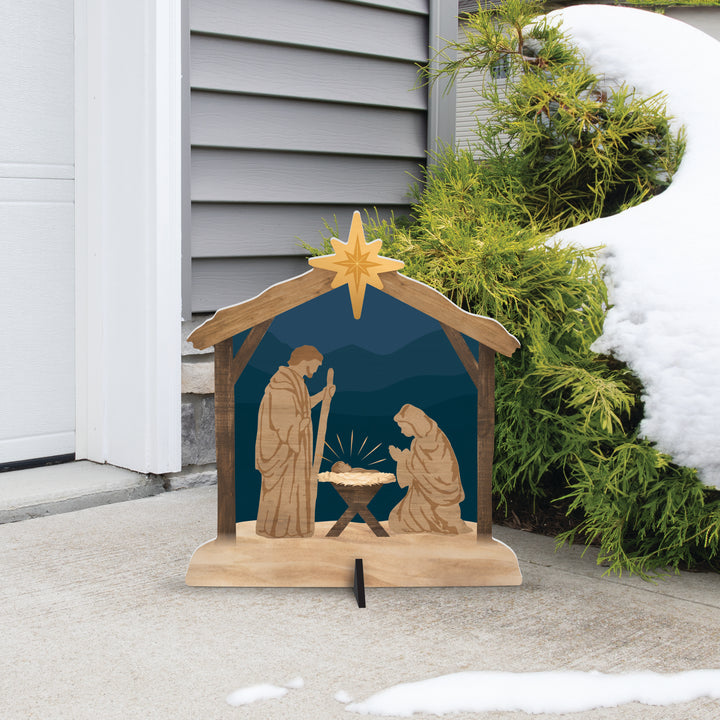 Nativity Yard Sign