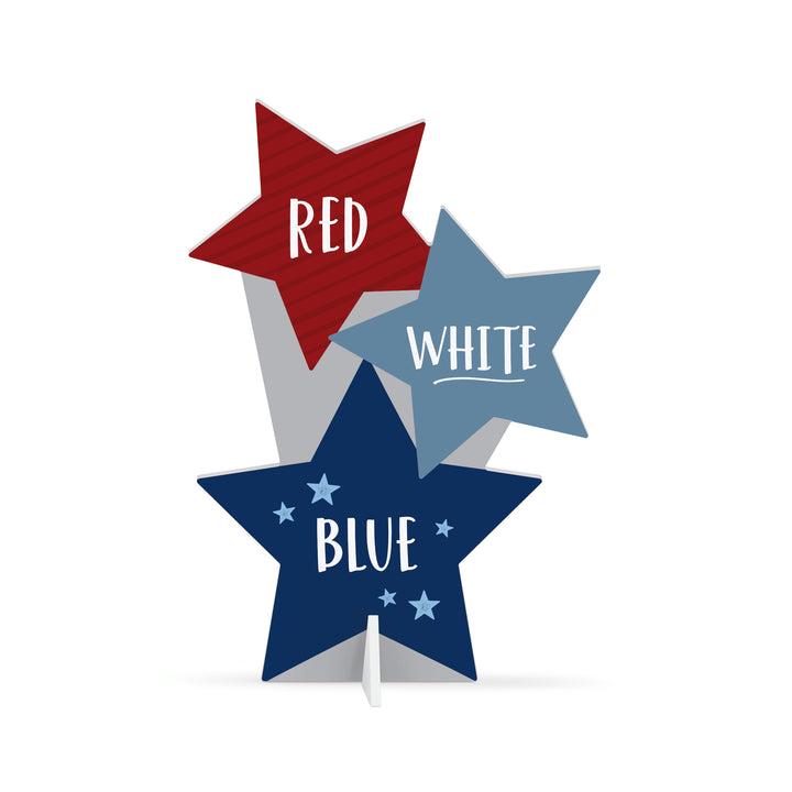 Red White And Blue Yard Sign