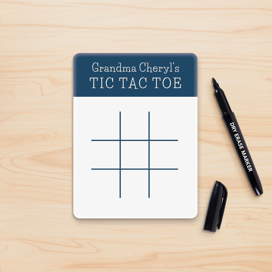 Personalized Dry Erase Tic Tac Toe Marker Board