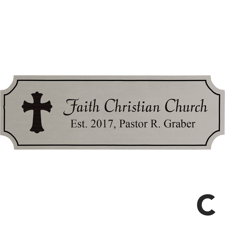 Personalized Silver Acrylic Plate (Small)