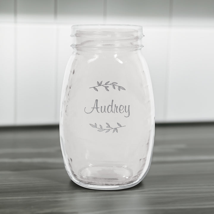 Personalized Honey Jar Vase